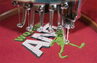Polo shirt embroidery sample